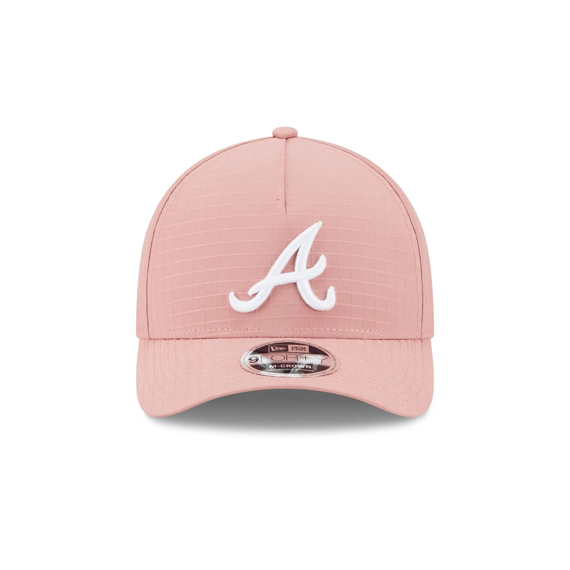 Atlanta Braves Pink Ripstop 9FORTY M-Crown A-Frame Snapback Hat sold by New Era product image thumbnail 2