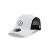 Pittsburgh Steelers White Poly Runner Adjustable Hat sold by New Era