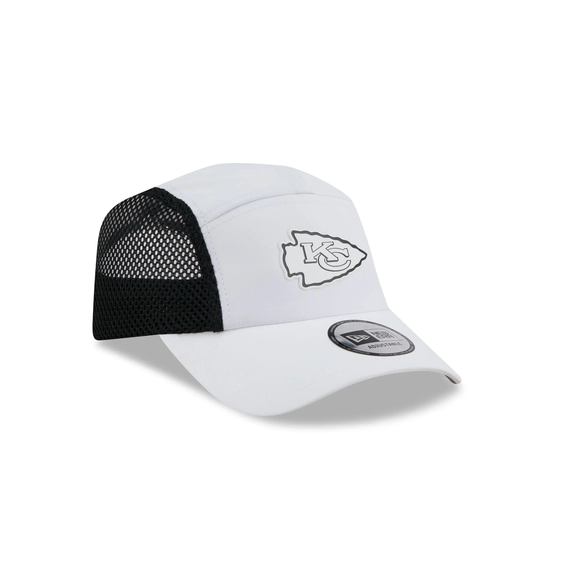 Kansas City Chiefs White Poly Runner Adjustable Hat sold by New Era product image thumbnail 3