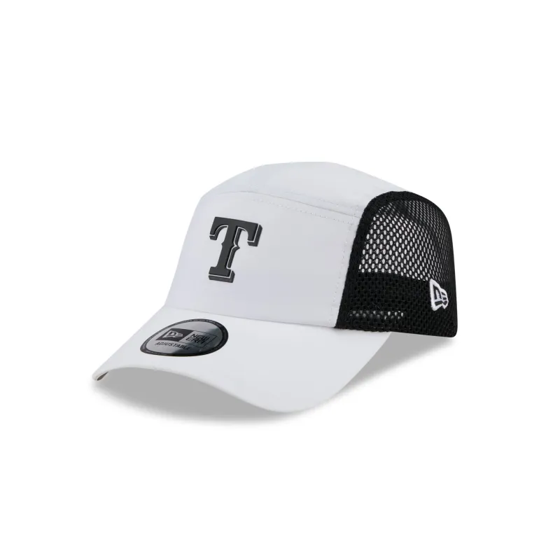 Texas Rangers White Poly Runner Adjustable Hat sold by New Era