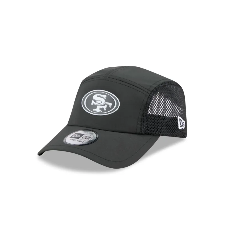 San Francisco 49ers Black Poly Runner Adjustable Hat sold by New Era