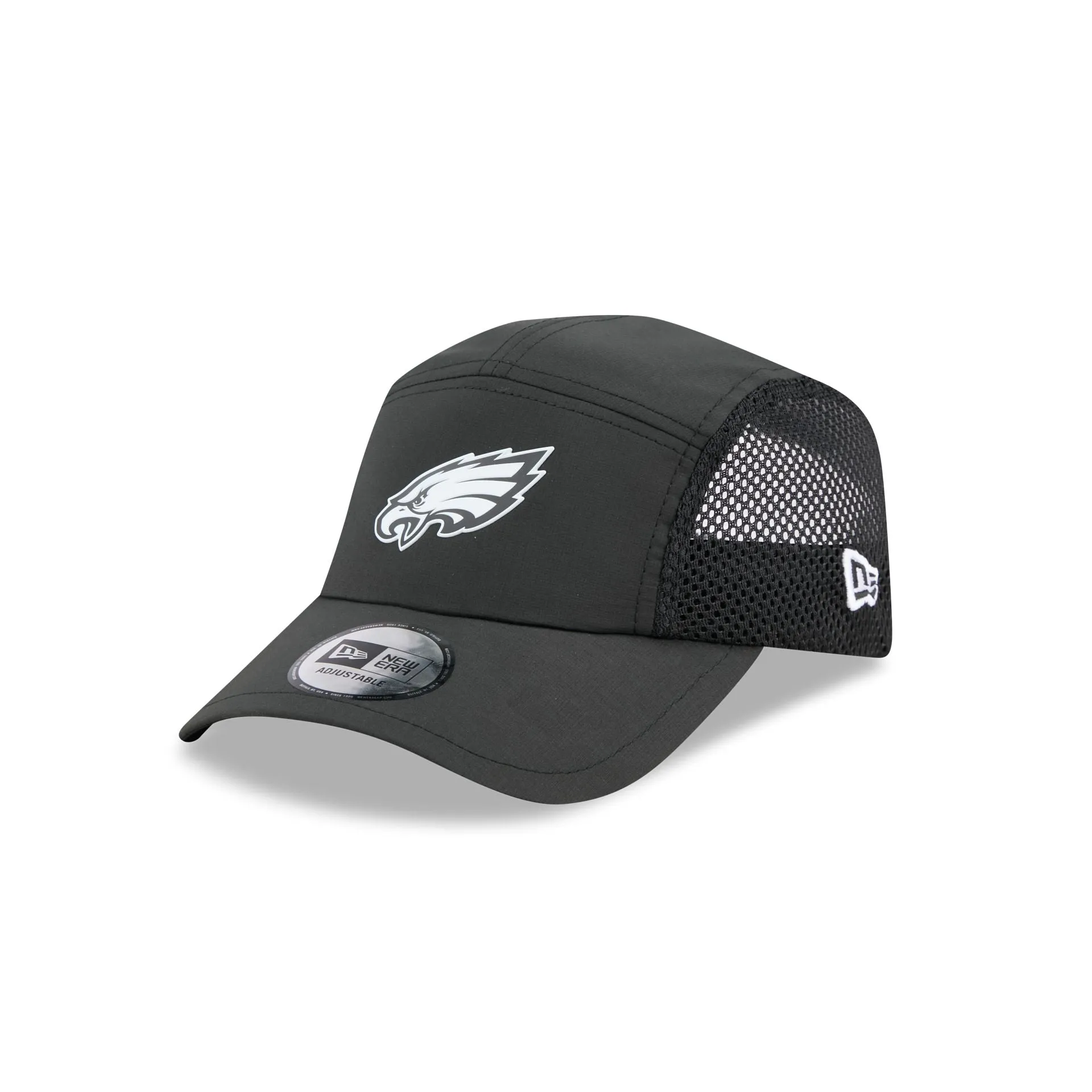 Philadelphia Eagles Black Poly Runner Adjustable Hat sold by New Era