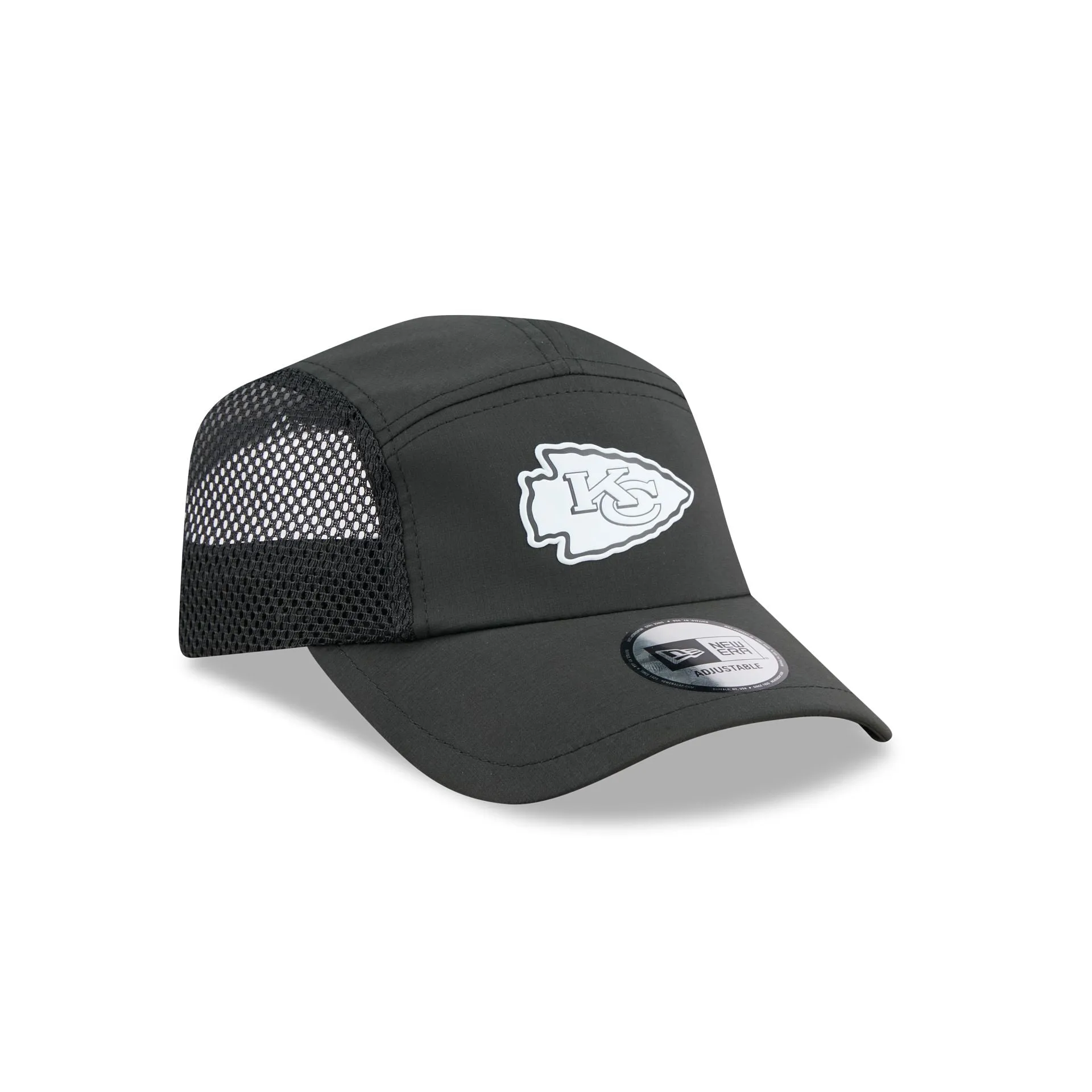 Kansas City Chiefs Black Poly Runner Adjustable Hat sold by New Era product image thumbnail 3