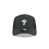 Philadelphia Phillies Black Poly Runner Adjustable Hat sold by New Era
