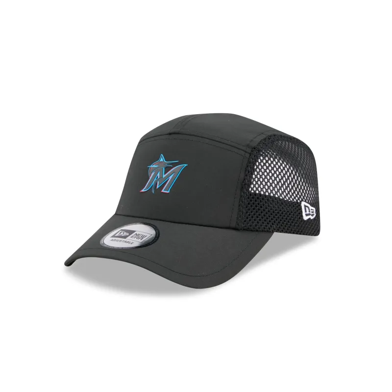 Miami Marlins Poly Runner Adjustable Hat sold by New Era