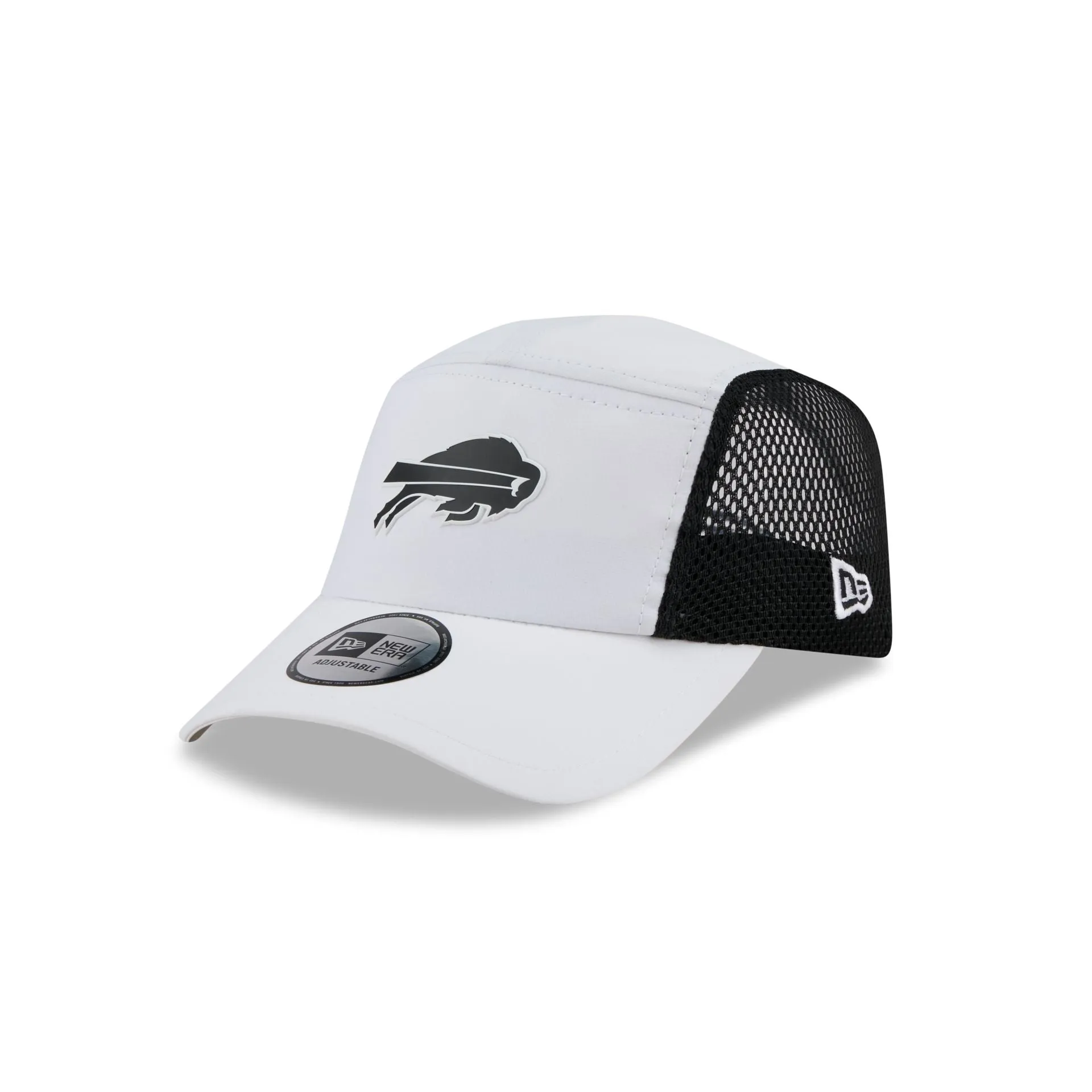 Buffalo Bills White Poly Runner Adjustable Hat sold by New Era