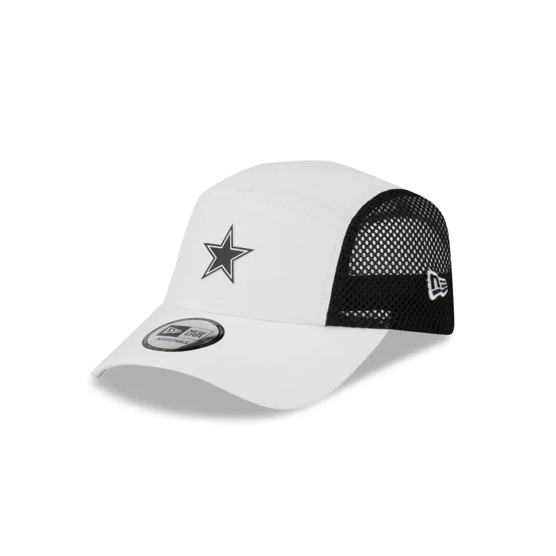 Dallas Cowboys White Poly Runner Adjustable Hat sold by New Era