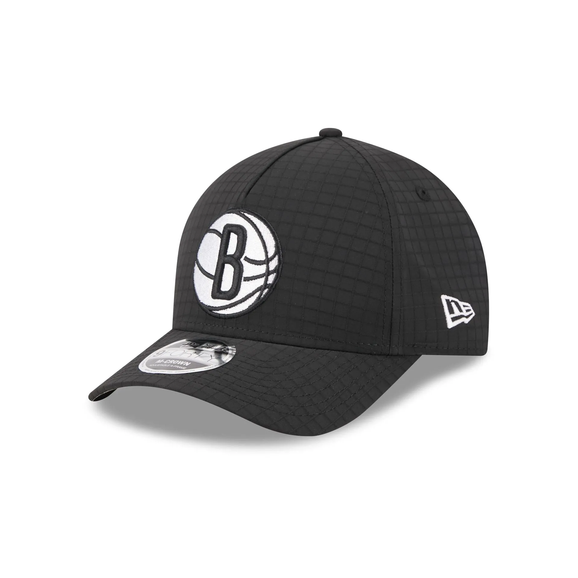 Brooklyn Nets Ripstop 9FORTY M-Crown A-Frame Snapback Hat sold by New Era