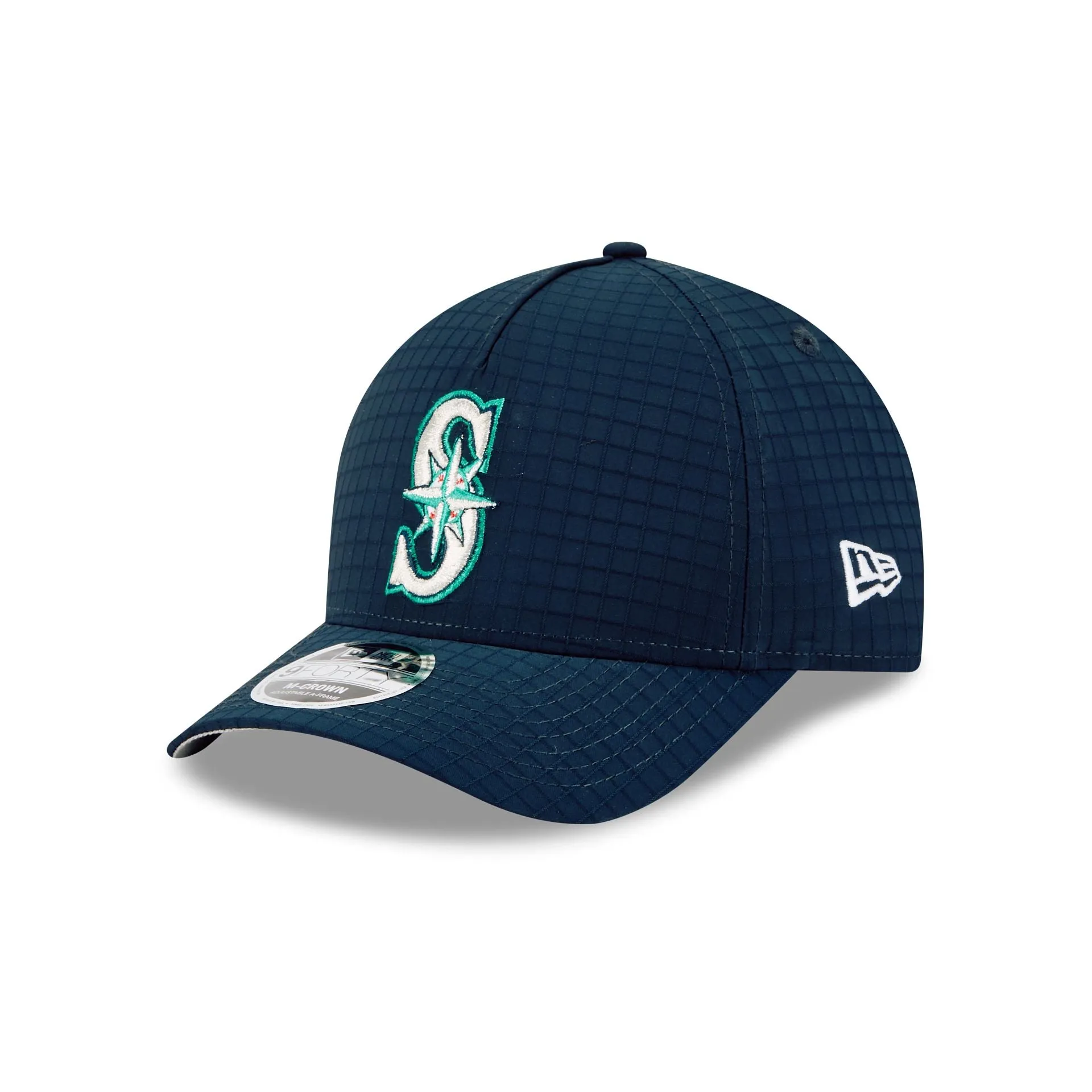 Seattle Mariners Ripstop 9FORTY M-Crown A-Frame Snapback Hat sold by New Era