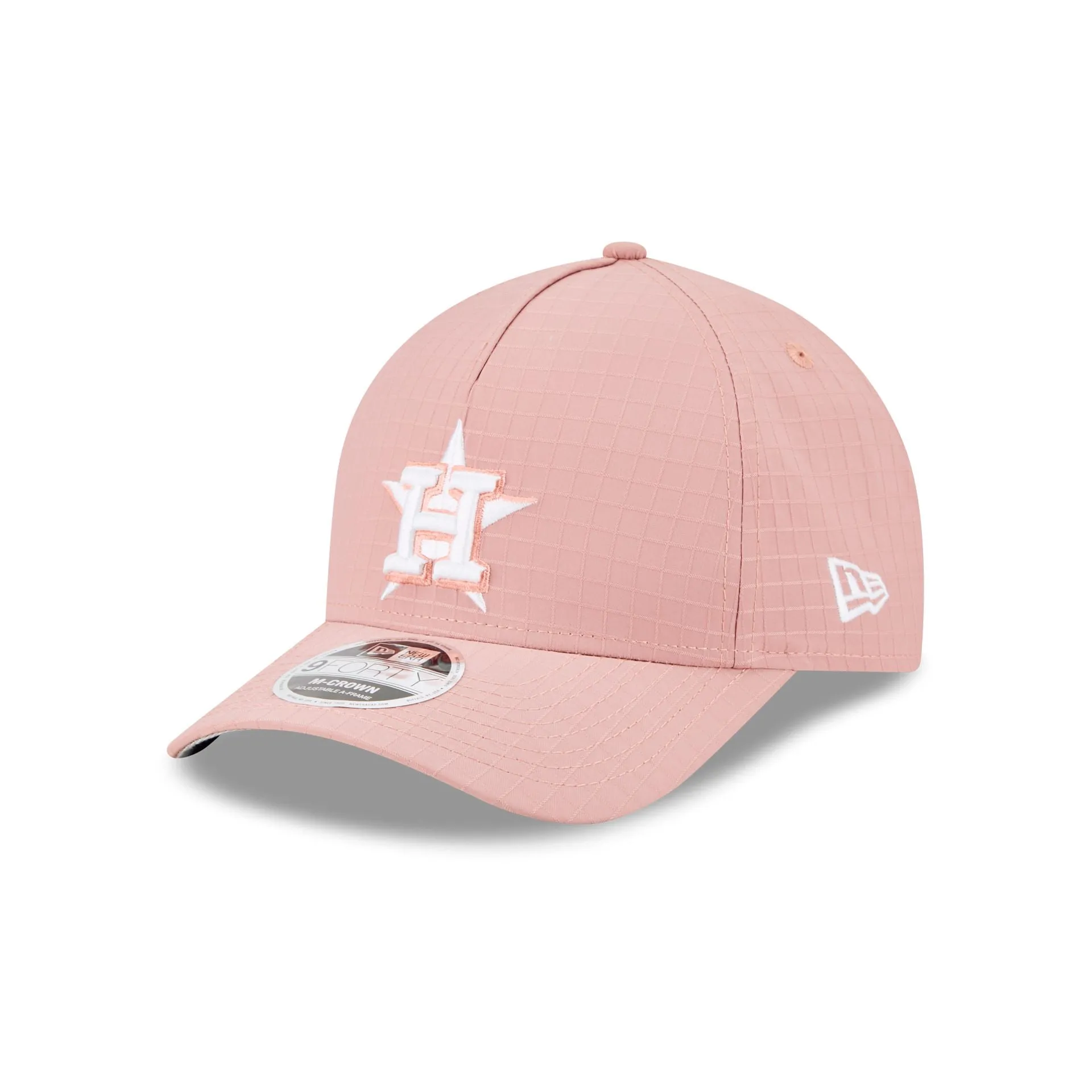 Houston Astros Pink Ripstop 9FORTY M-Crown A-Frame Snapback Hat sold by New Era