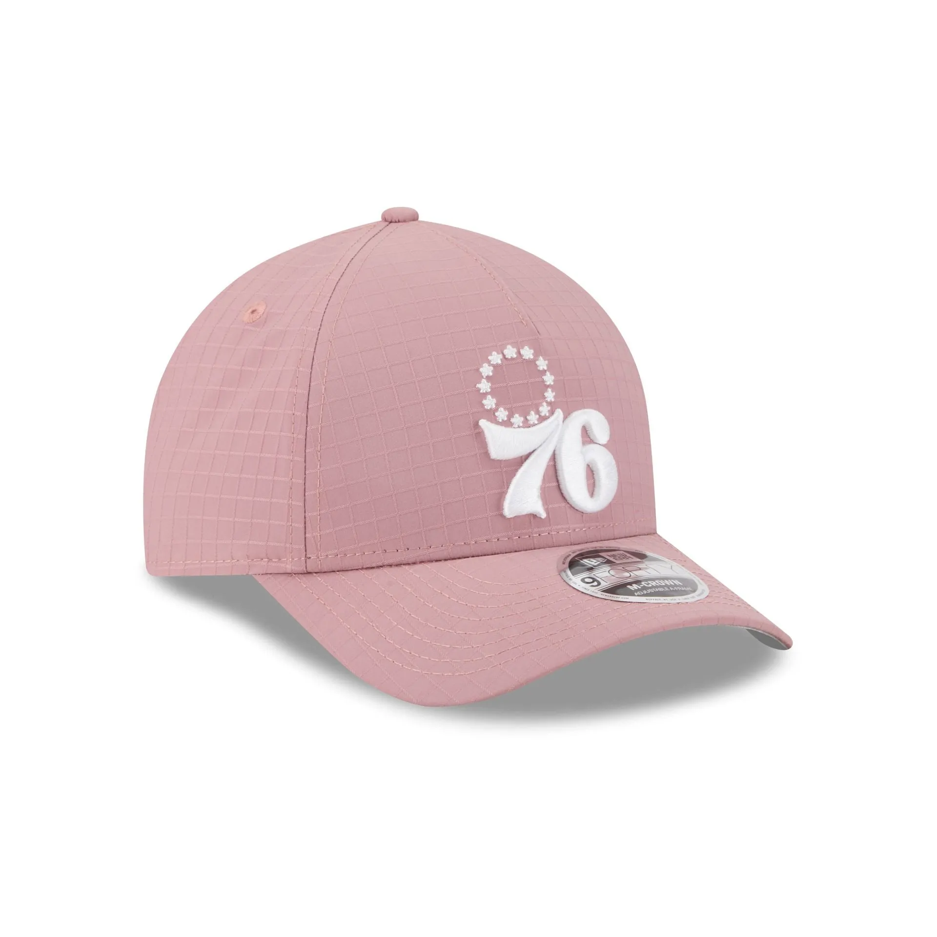 Philadelphia 76ers Pink Ripstop 9FORTY M-Crown A-Frame Snapback Hat sold by New Era product image thumbnail 3