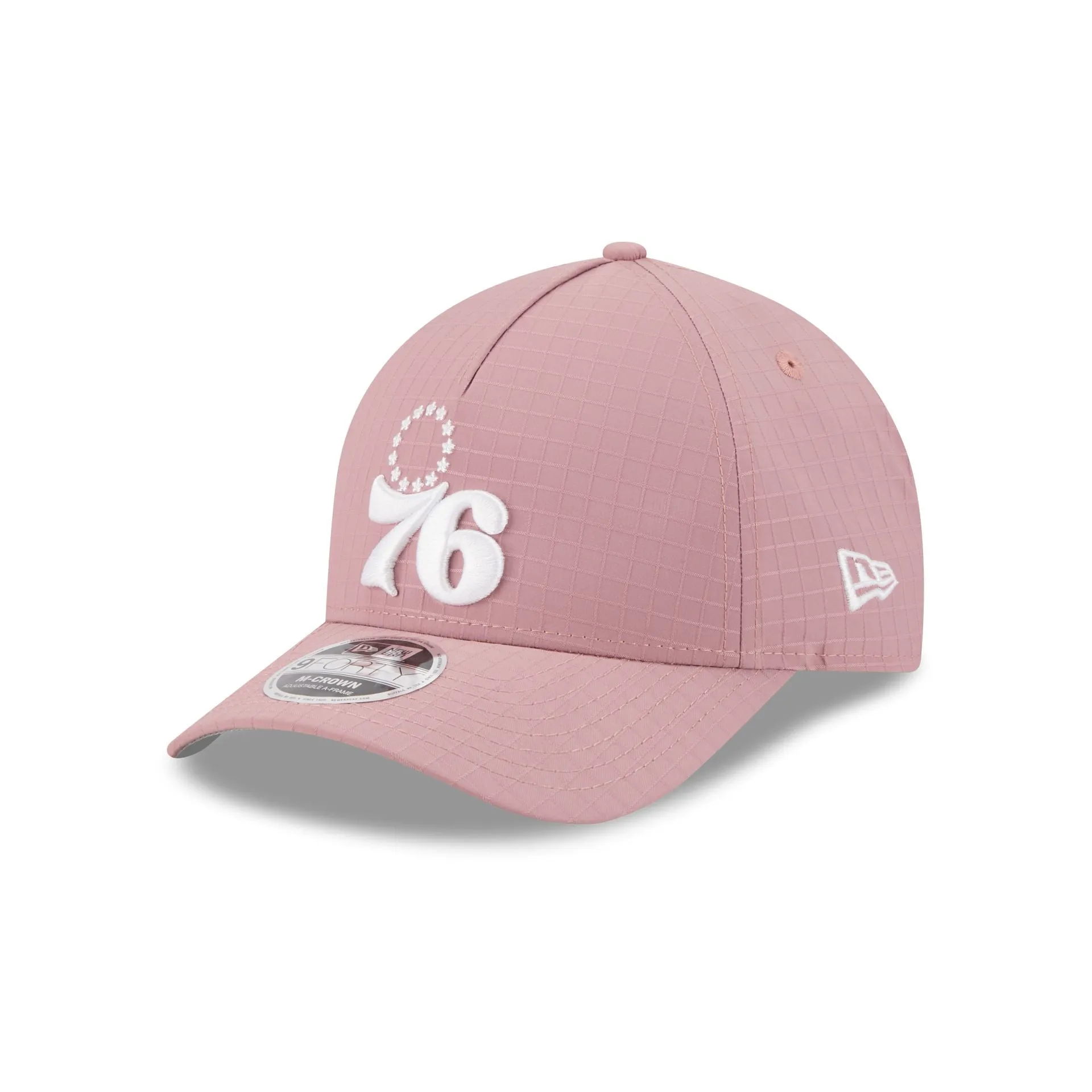 Philadelphia 76ers Pink Ripstop 9FORTY M-Crown A-Frame Snapback Hat sold by New Era
