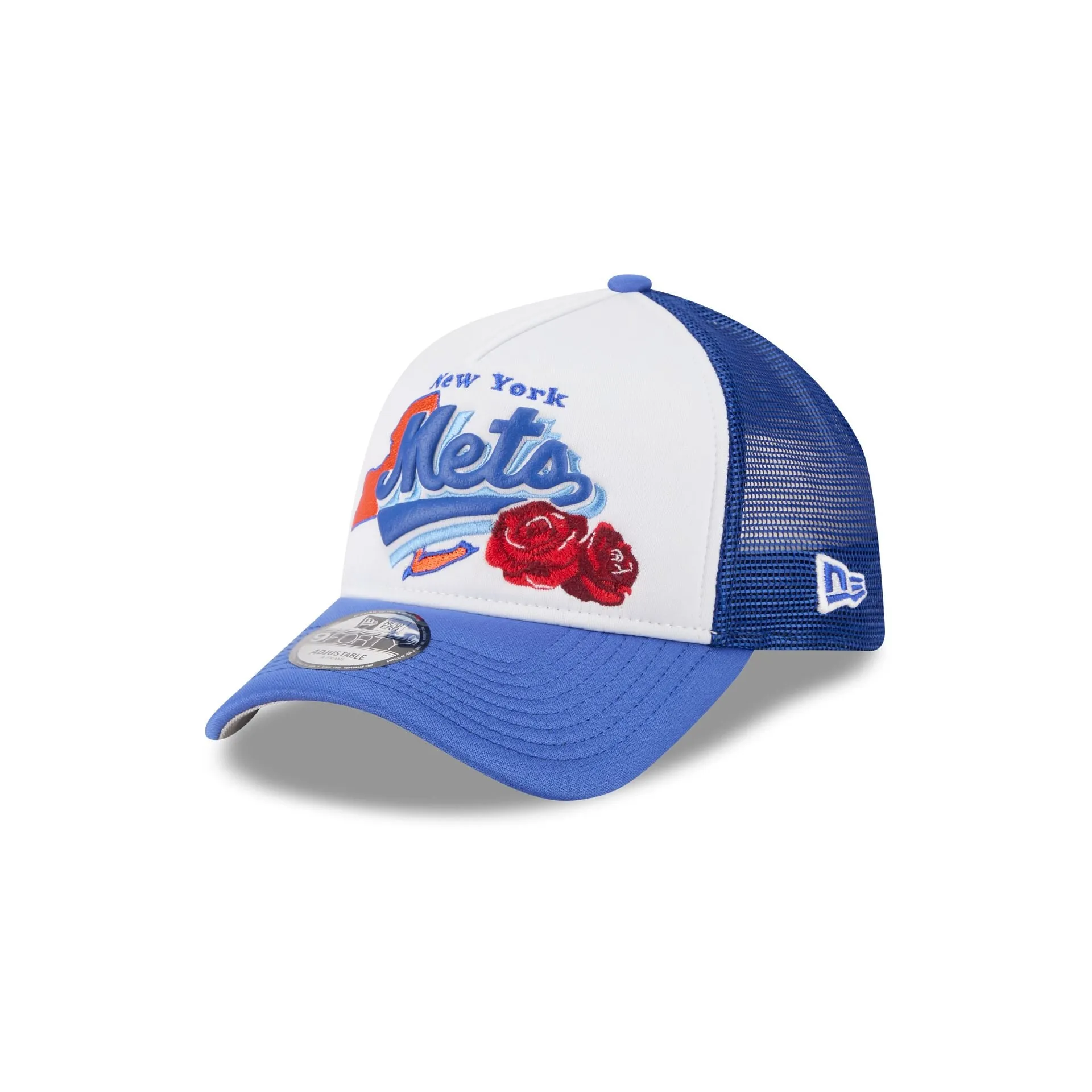 New York Mets State Flower 9FORTY A-Frame Trucker Hat sold by New Era product image thumbnail 3