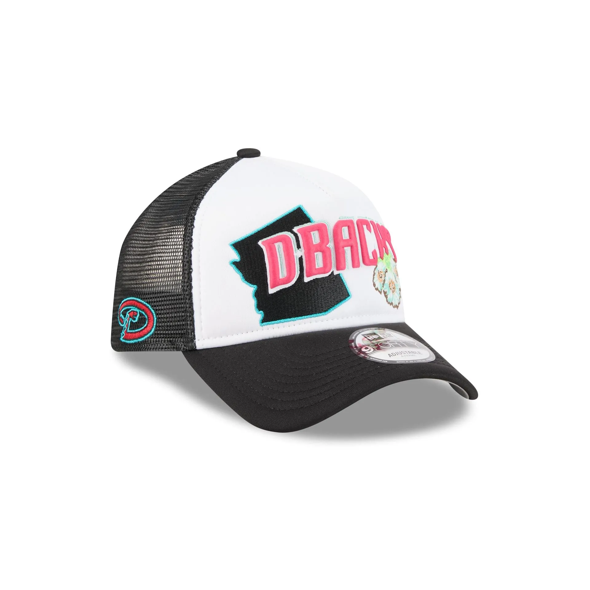 Arizona Diamondbacks State Flower 9FORTY A-Frame Trucker Hat sold by New Era