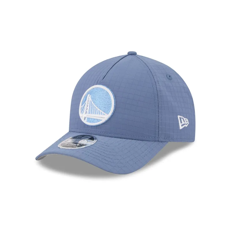 Golden State Warriors Blue Ripstop 9FORTY M-Crown A-Frame Snapback Hat sold by New Era