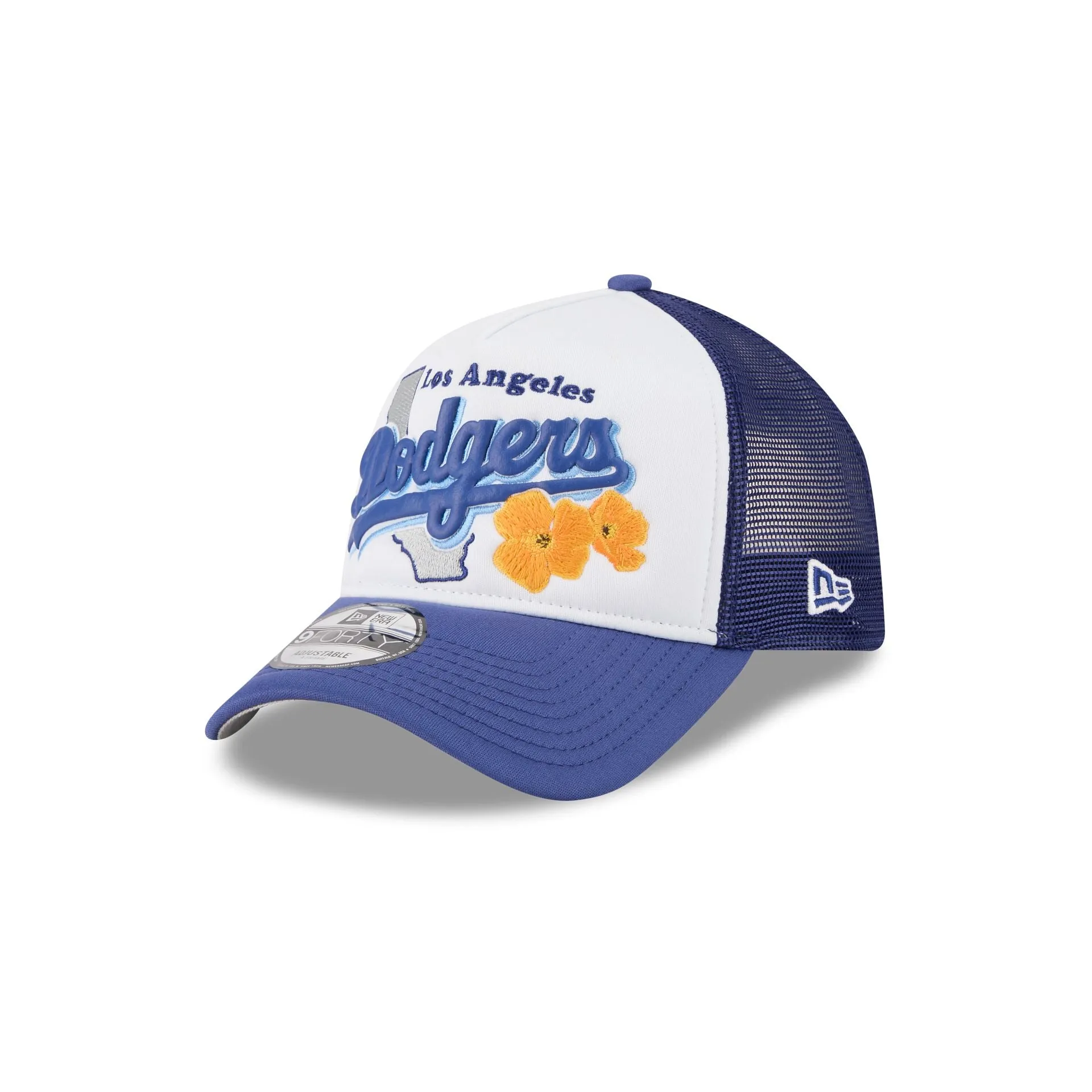 Los Angeles Dodgers State Flower 9FORTY A-Frame Trucker Hat sold by New Era product image thumbnail 3