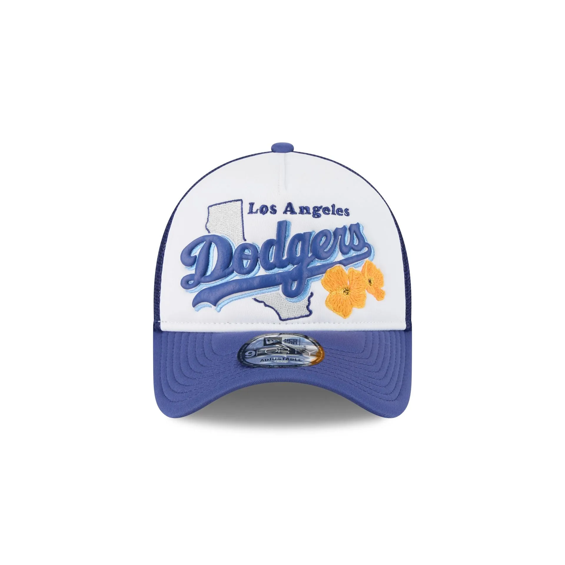 Los Angeles Dodgers State Flower 9FORTY A-Frame Trucker Hat sold by New Era product image thumbnail 2