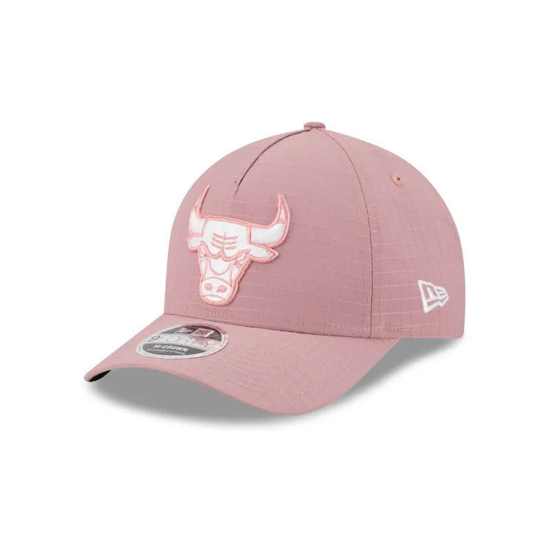 Chicago Bulls Pink Ripstop 9FORTY M-Crown A-Frame Snapback Hat sold by New Era