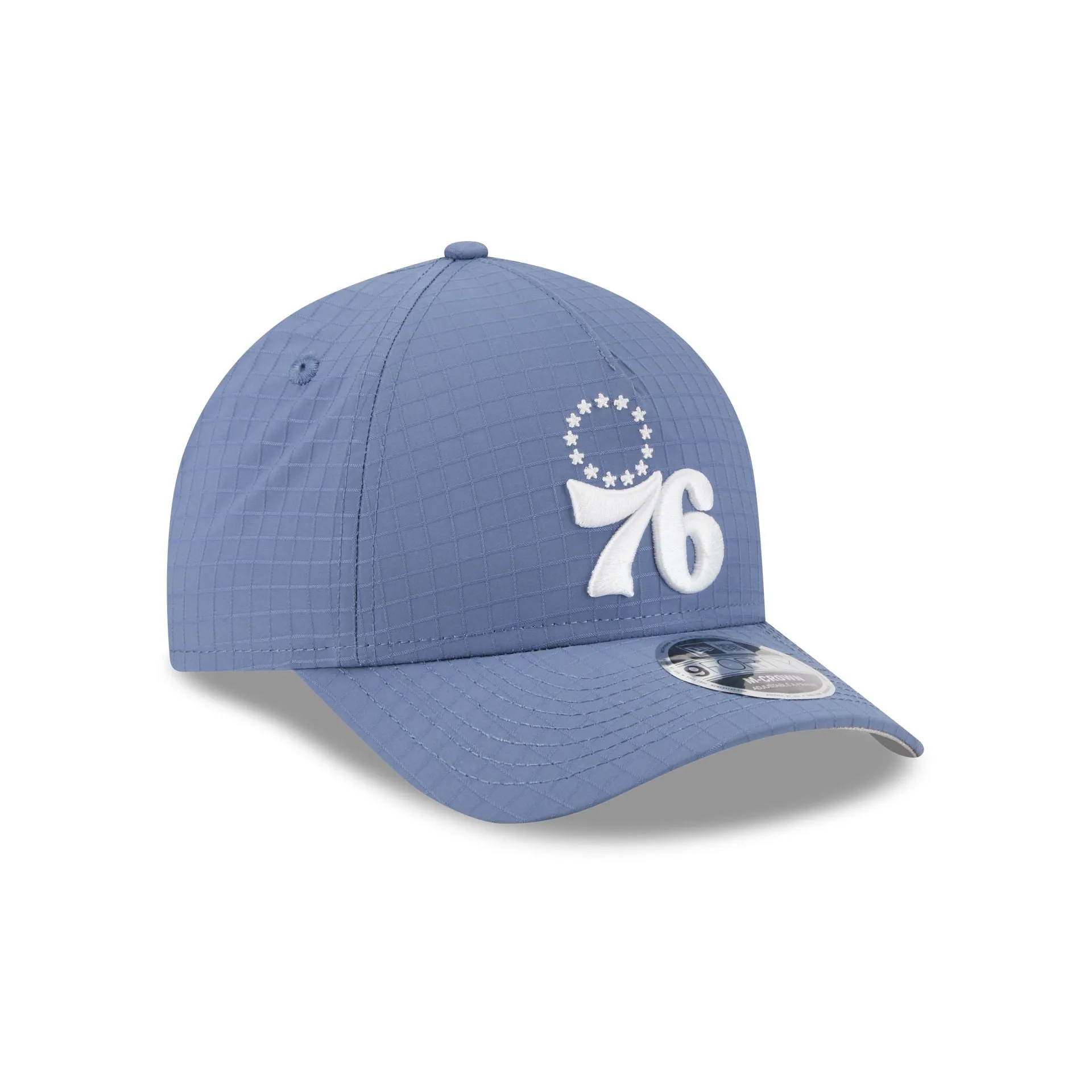 Philadelphia 76ers Blue Ripstop 9FORTY M-Crown A-Frame Snapback Hat sold by New Era product image thumbnail 3