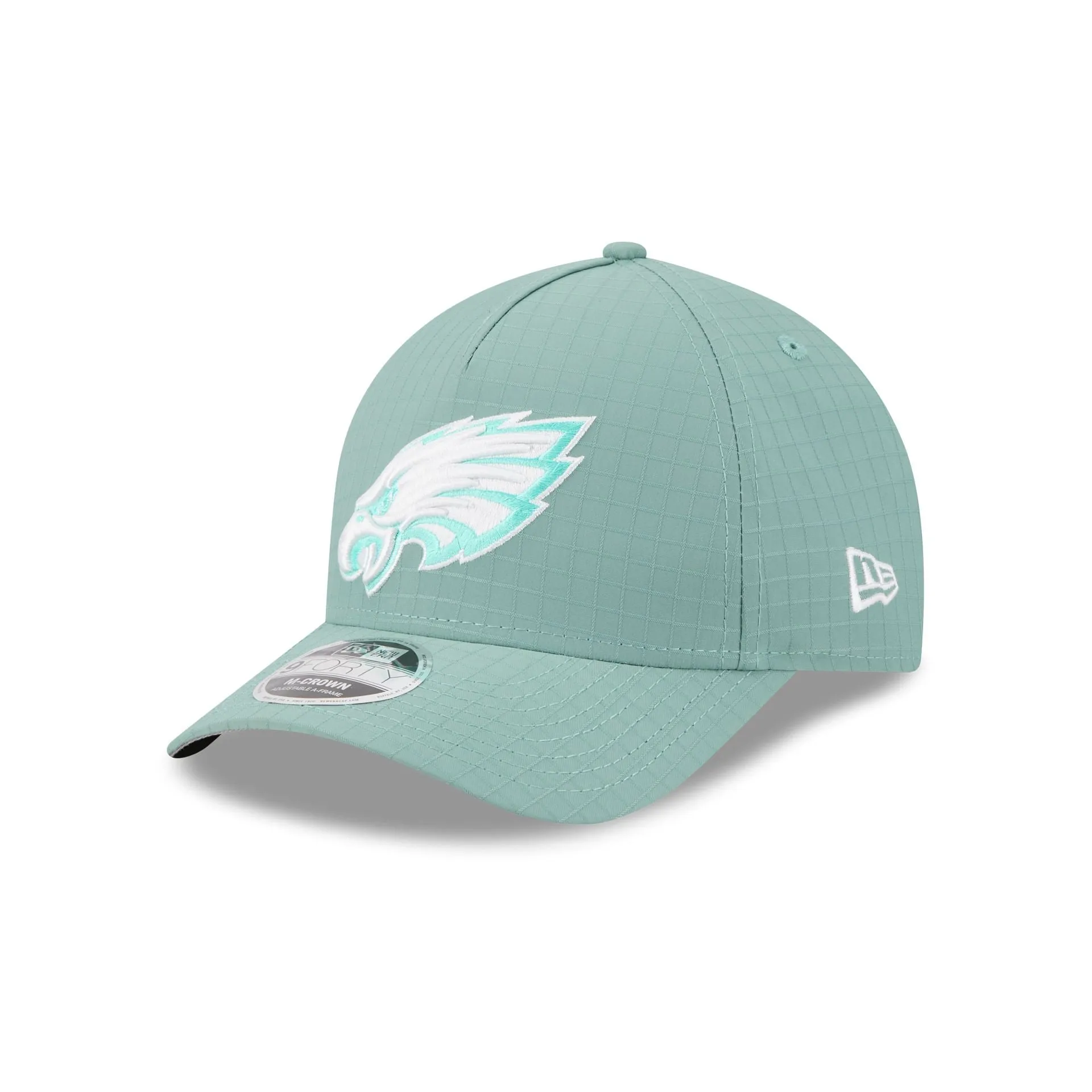 Philadelphia Eagles Green Ripstop 9FORTY M-Crown A-Frame Snapback Hat sold by New Era