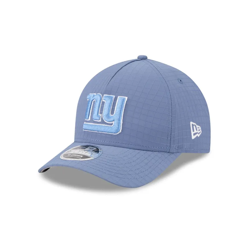 New York Giants Blue Ripstop 9FORTY M-Crown A-Frame Snapback Hat sold by New Era