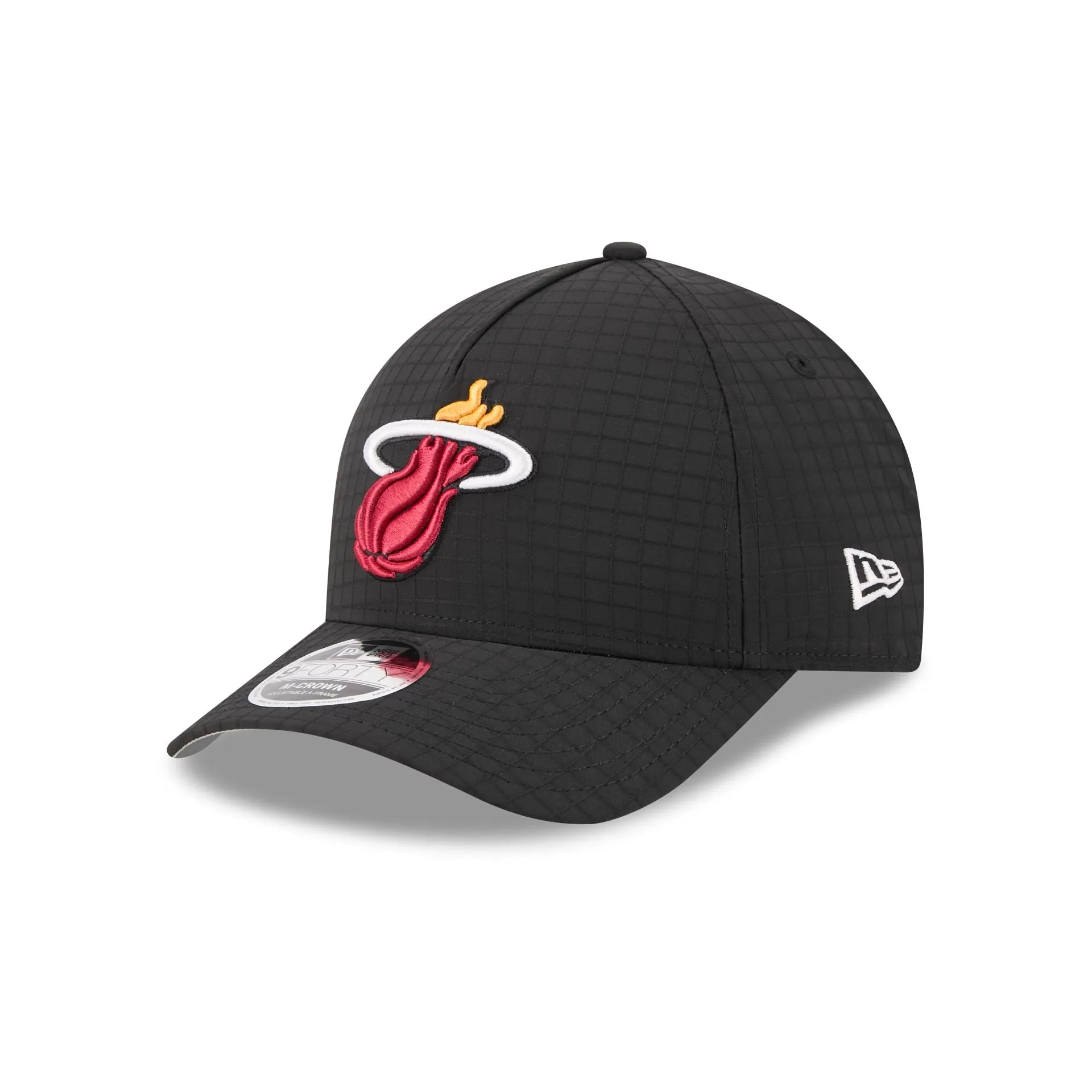 Miami Heat Ripstop 9FORTY M-Crown A-Frame Snapback Hat sold by New Era