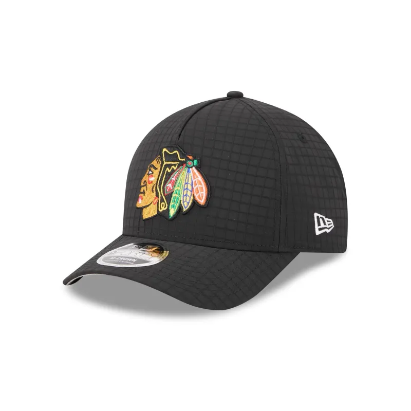 Chicago Blackhawks Ripstop 9FORTY M-Crown A-Frame Snapback Hat sold by New Era