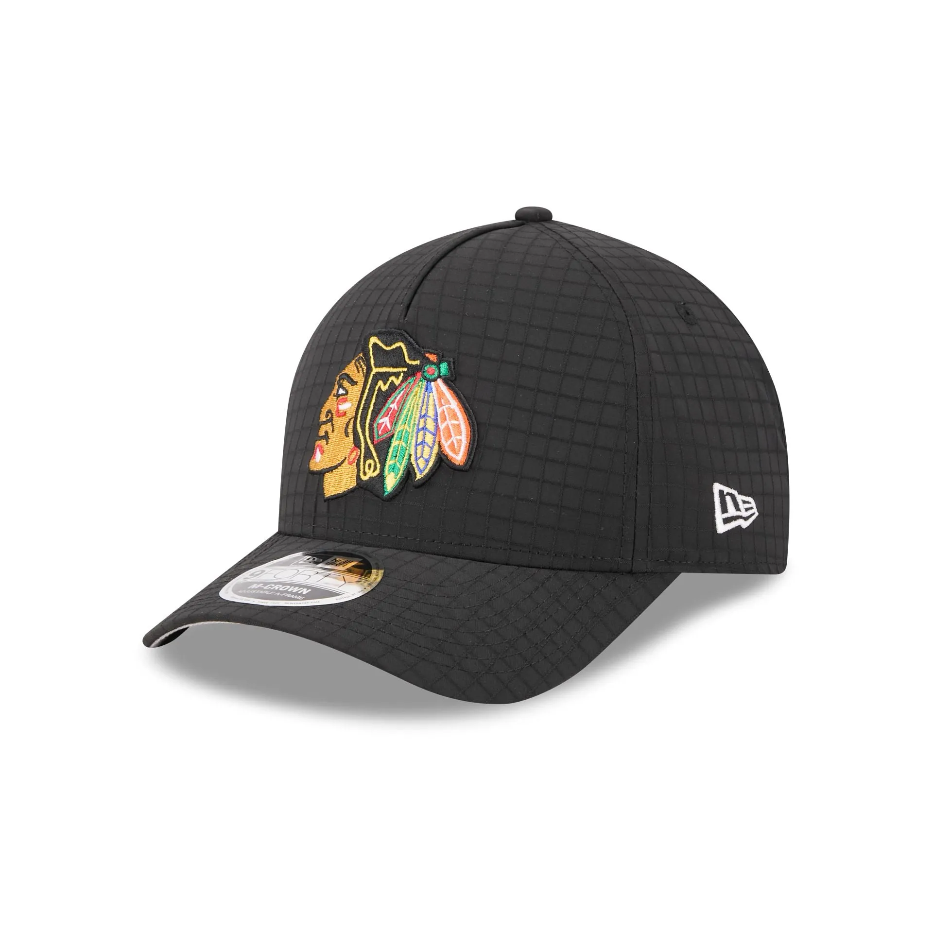 Chicago Blackhawks Ripstop 9FORTY M-Crown A-Frame Snapback Hat sold by New Era