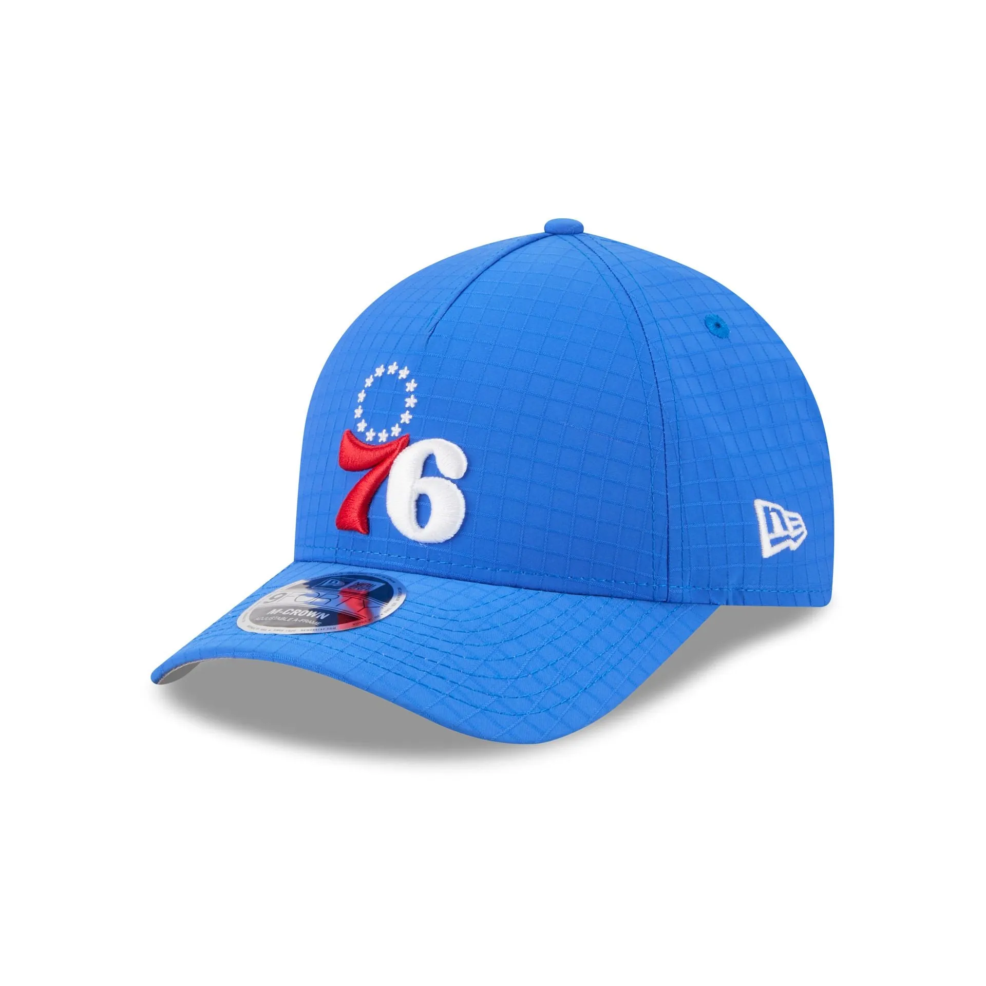 Philadelphia 76ers Ripstop 9FORTY M-Crown A-Frame Snapback Hat sold by New Era