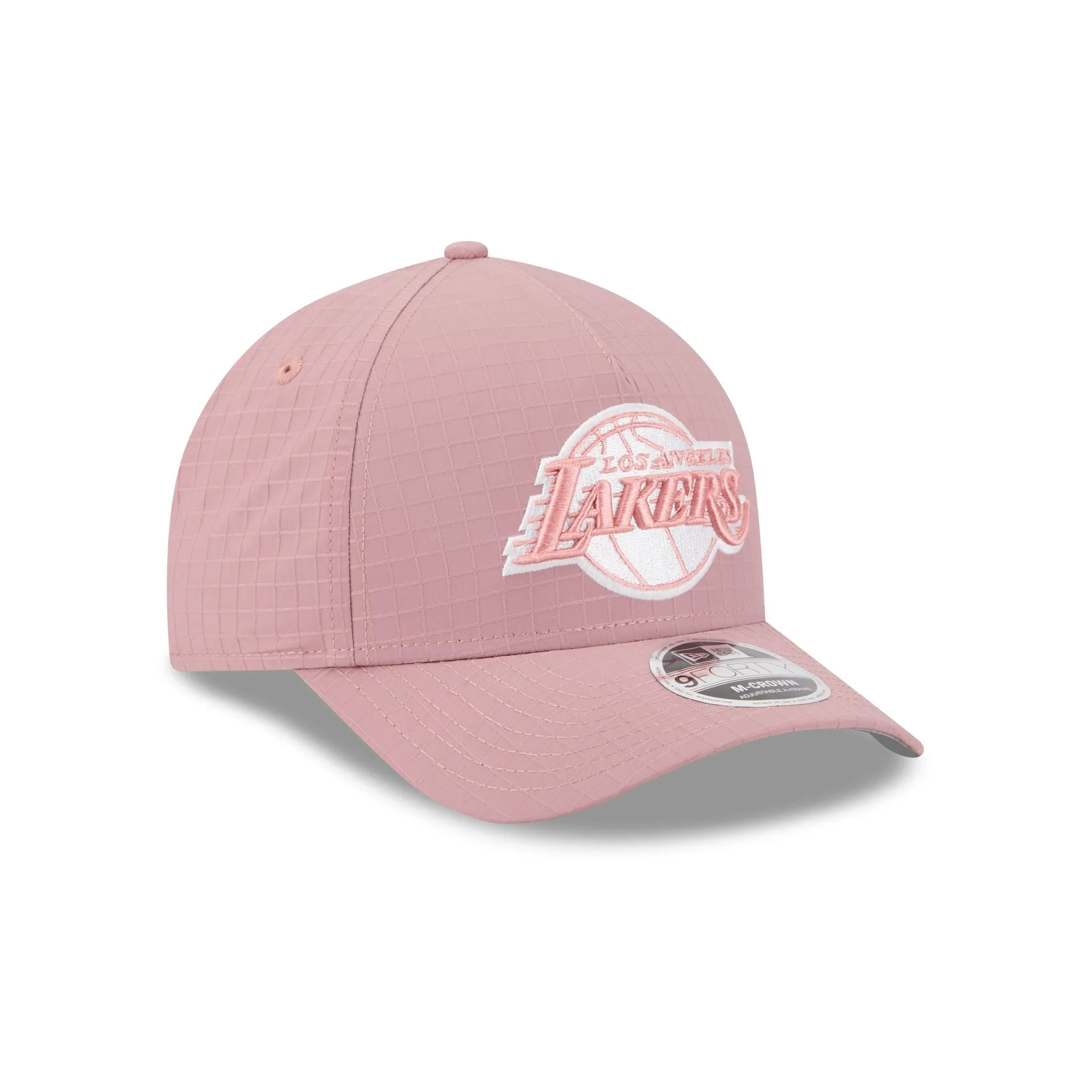 Los Angeles Lakers Pink Ripstop 9FORTY M-Crown A-Frame Snapback Hat sold by New Era product image thumbnail 3