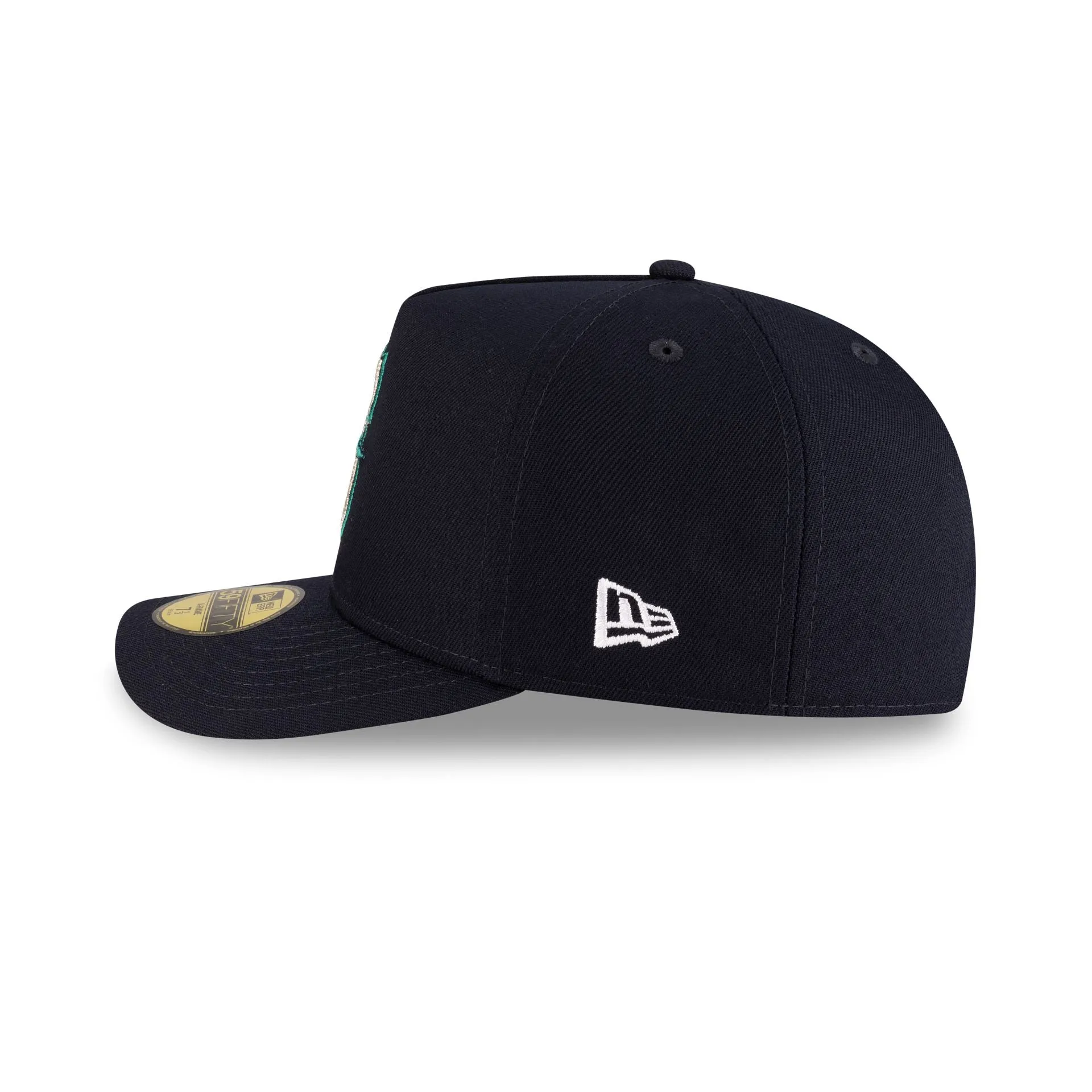 Seattle Mariners Script Safety Pin 59FIFTY A-Frame Fitted Hat sold by New Era product image thumbnail 5