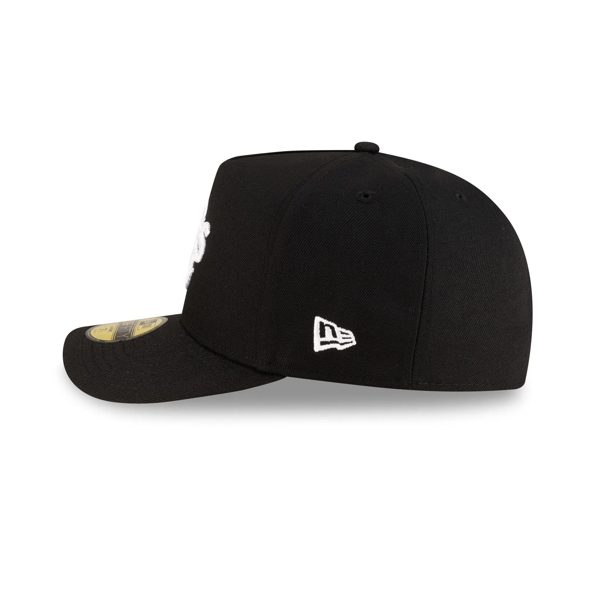 Athletics Black Script Safety Pin 59FIFTY A-Frame Fitted Hat sold by New Era product image thumbnail 5