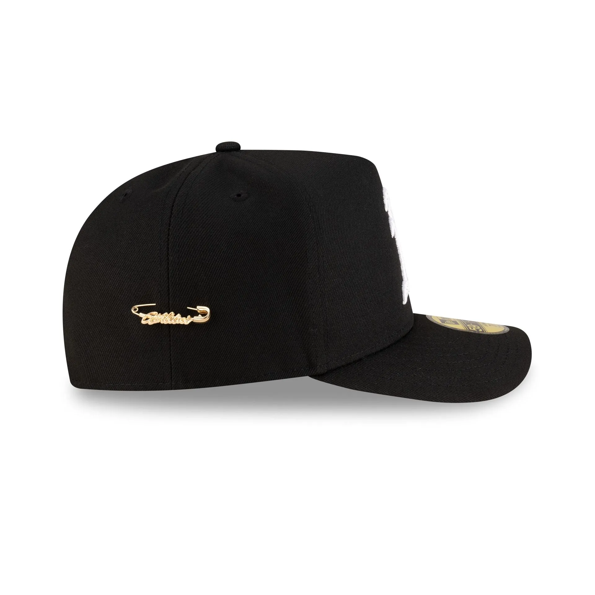 Athletics Black Script Safety Pin 59FIFTY A-Frame Fitted Hat sold by New Era product image thumbnail 4