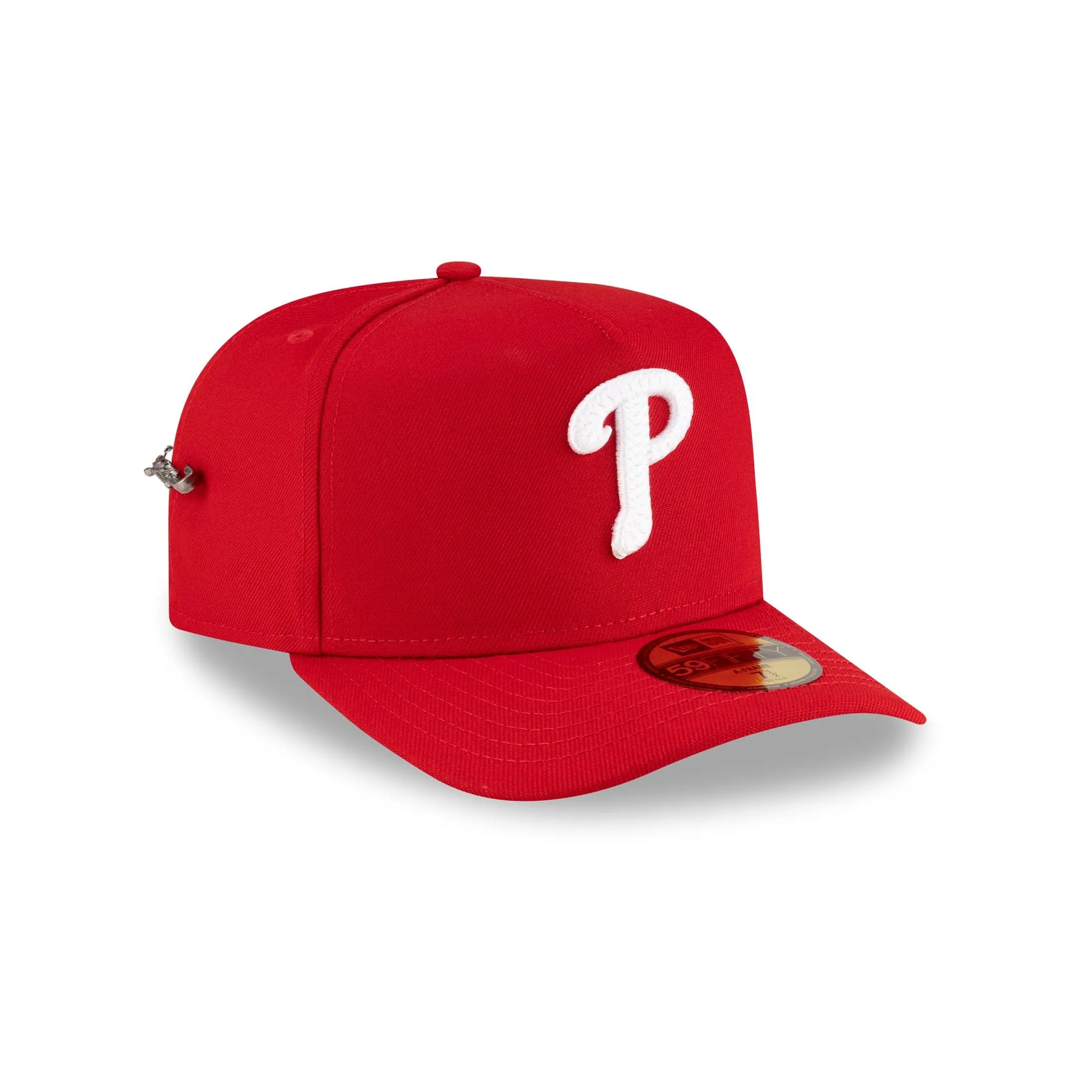 Philadelphia Phillies Script Safety Pin 59FIFTY A-Frame Fitted Hat sold by New Era