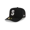 Seattle Mariners Black Script Safety Pin 59FIFTY A-Frame Fitted Hat sold by New Era