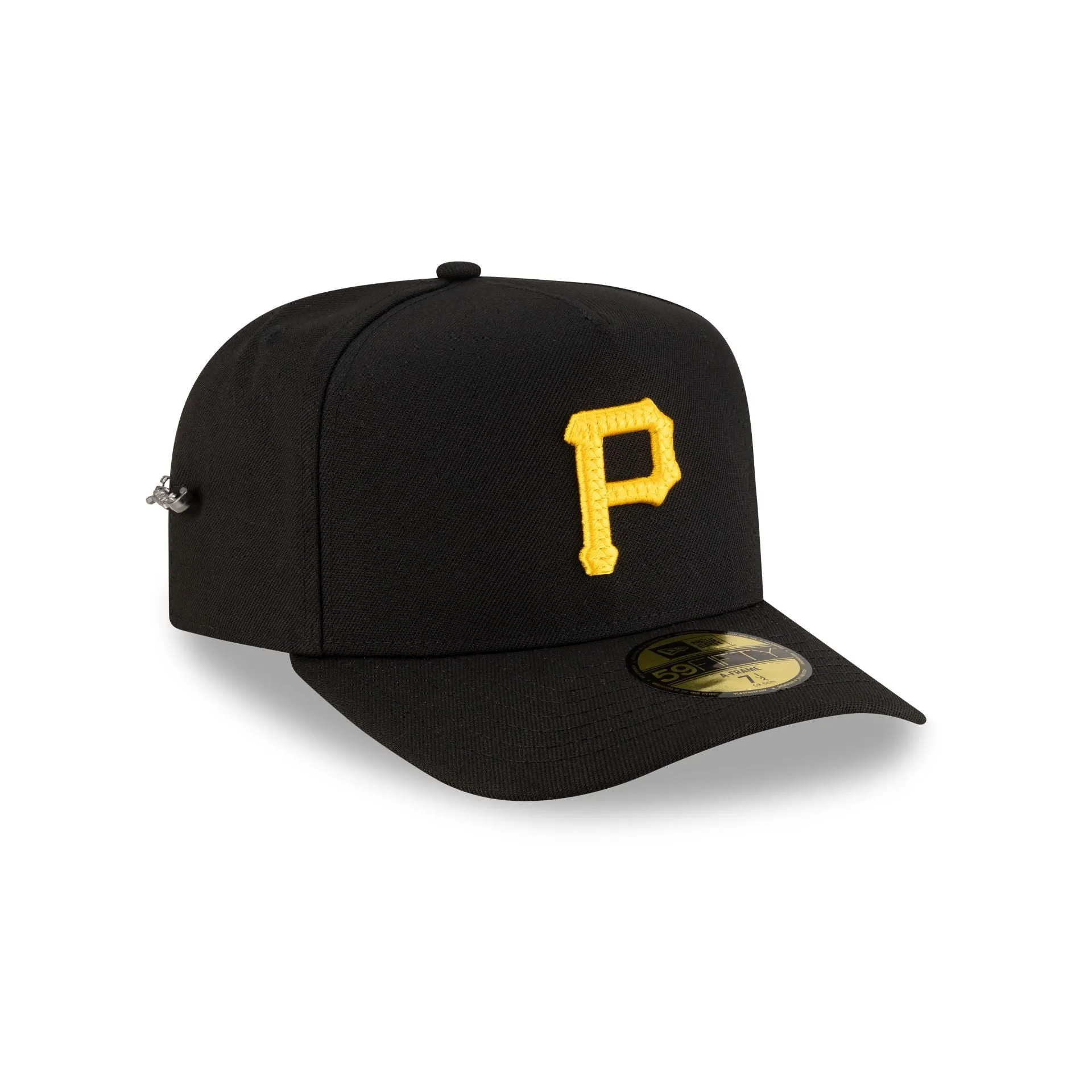 Pittsburgh Pirates Script Safety Pin 59FIFTY A-Frame Fitted Hat sold by New Era