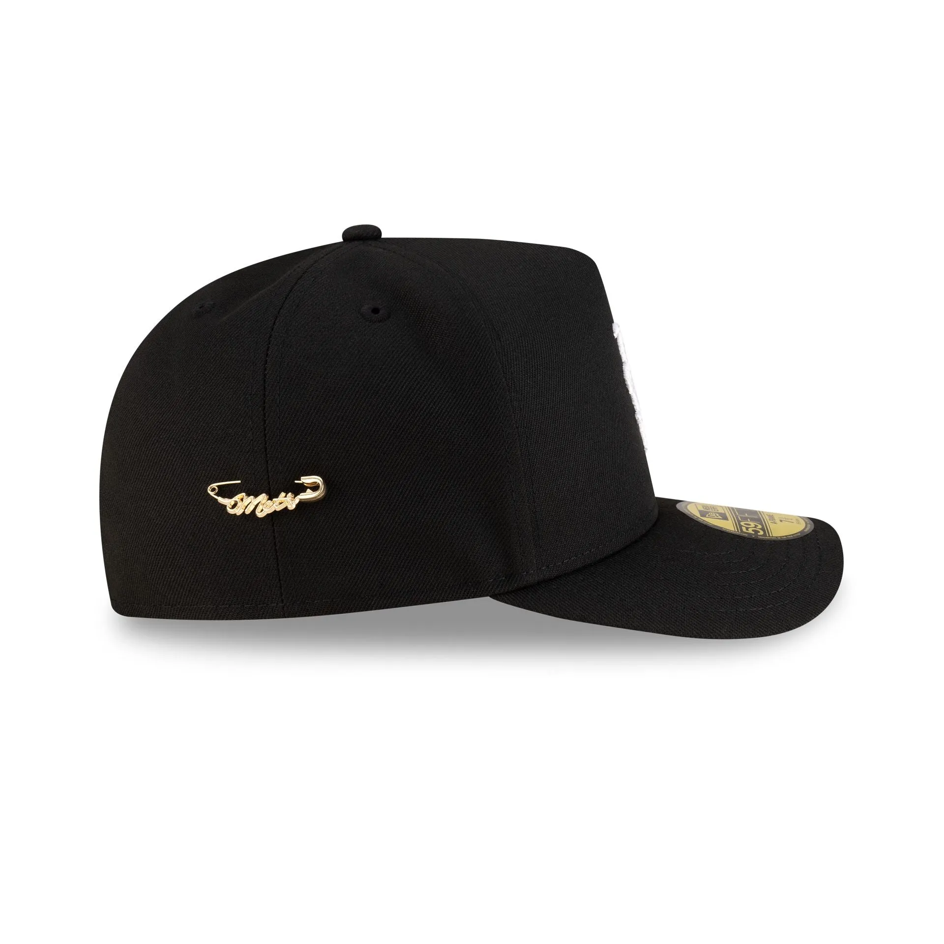 New York Mets Black Script Safety Pin 59FIFTY A-Frame Fitted Hat sold by New Era product image thumbnail 4