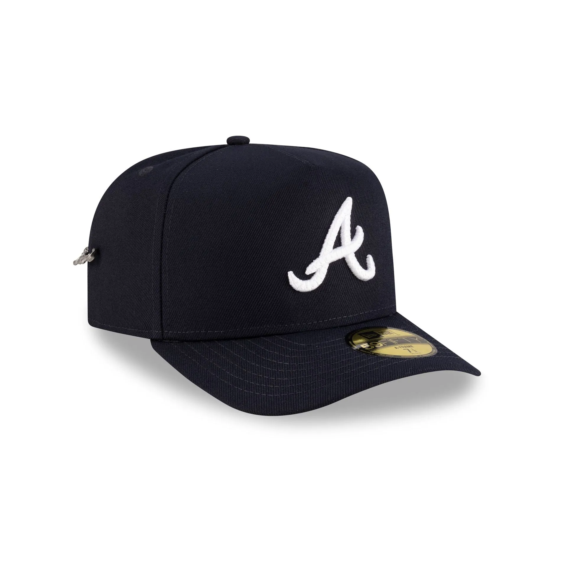 Atlanta Braves Script Safety Pin 59FIFTY A-Frame Fitted Hat sold by New Era