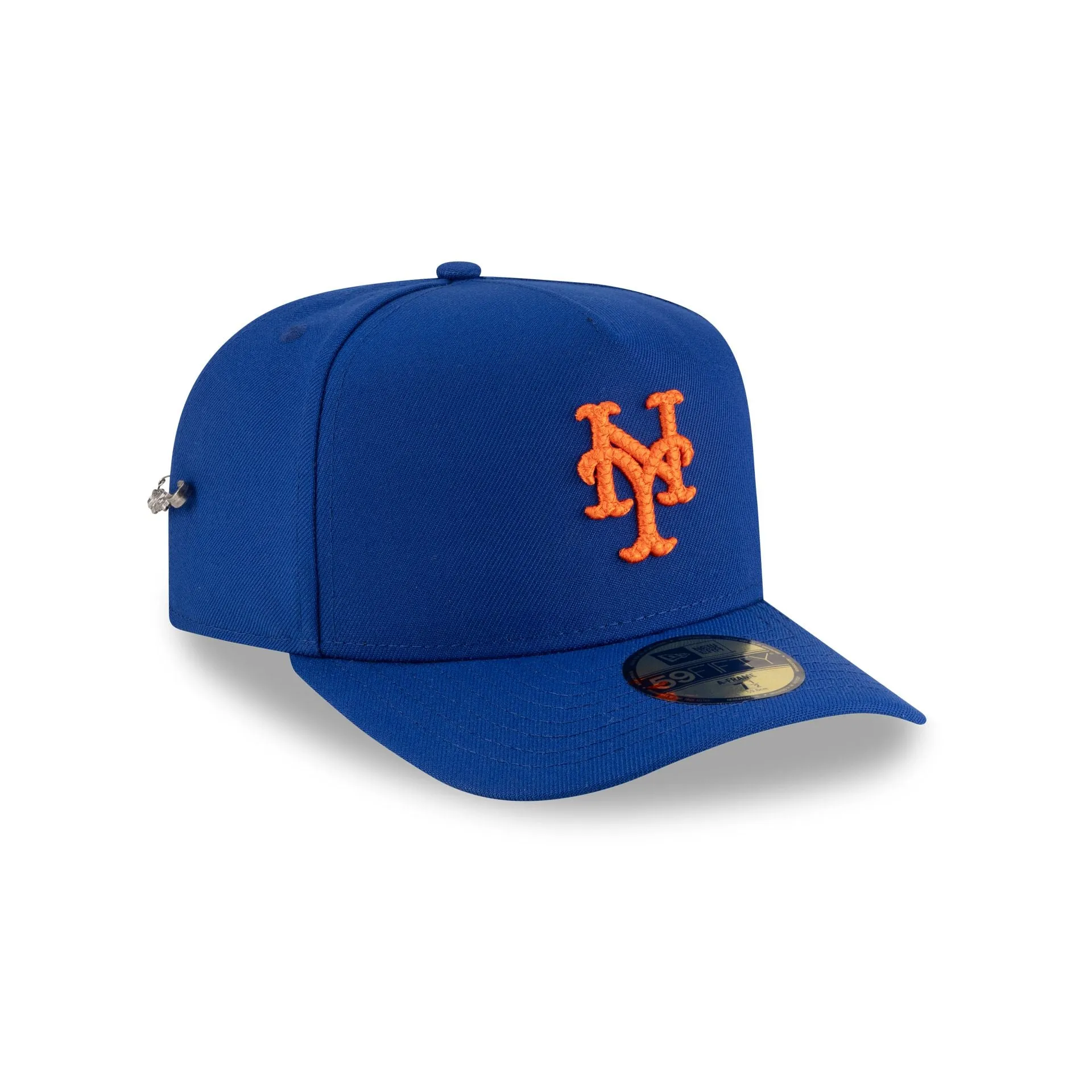 New York Mets Script Safety Pin 59FIFTY A-Frame Fitted Hat sold by New Era
