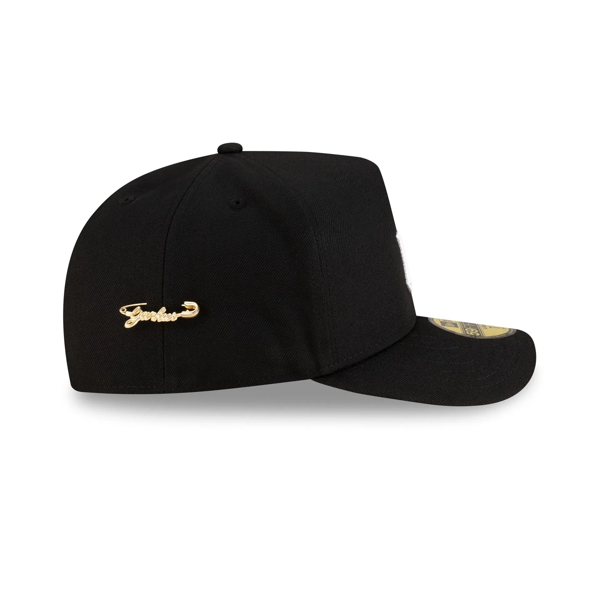 New York Yankees Black Script Safety Pin 59FIFTY A-Frame Fitted Hat sold by New Era product image thumbnail 4