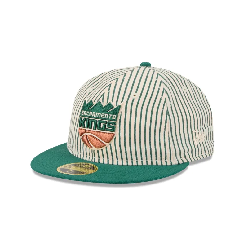 Just Caps Seersucker Sacramento Kings Retro Crown 59FIFTY Fitted Hat sold by New Era