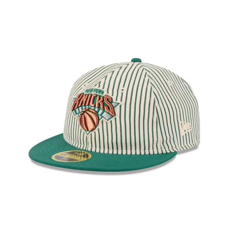 Just Caps Seersucker New York Knicks Retro Crown 59FIFTY Fitted Hat sold by New Era