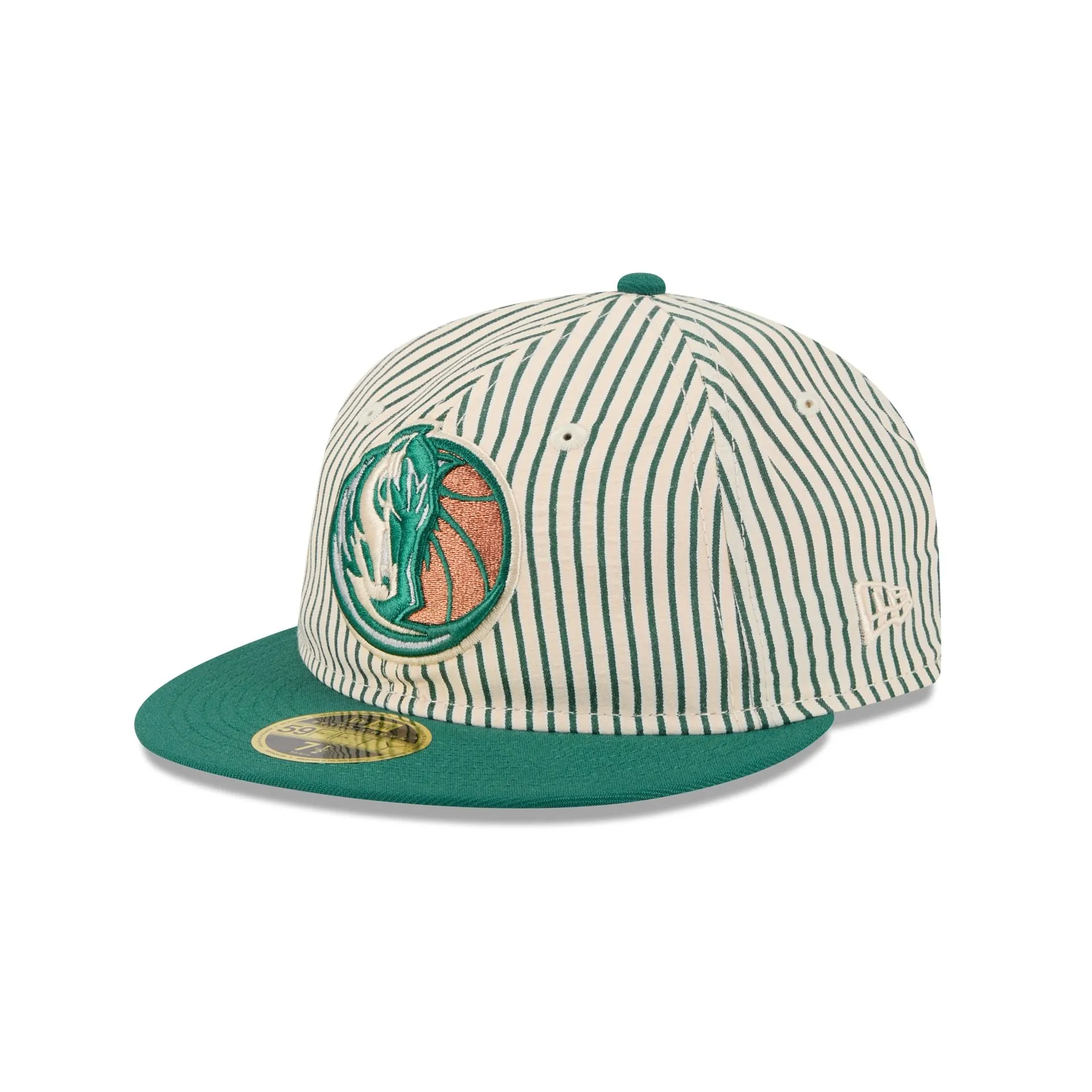 Just Caps Seersucker Dallas Mavericks Retro Crown 59FIFTY Fitted Hat sold by New Era