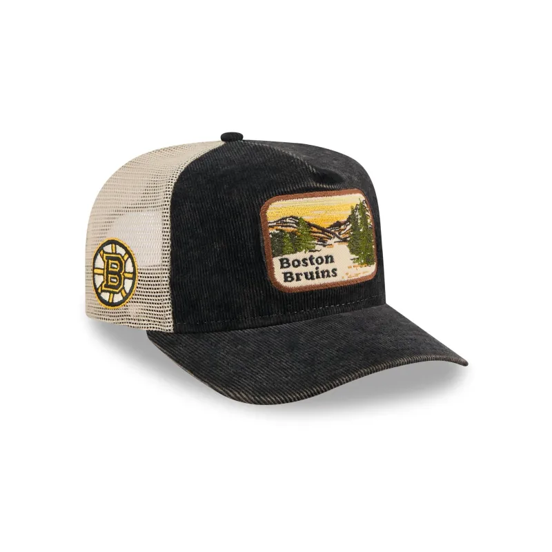 Boston Bruins Vintage Landscape 9FIFTY A-Frame Trucker Hat sold by New Era