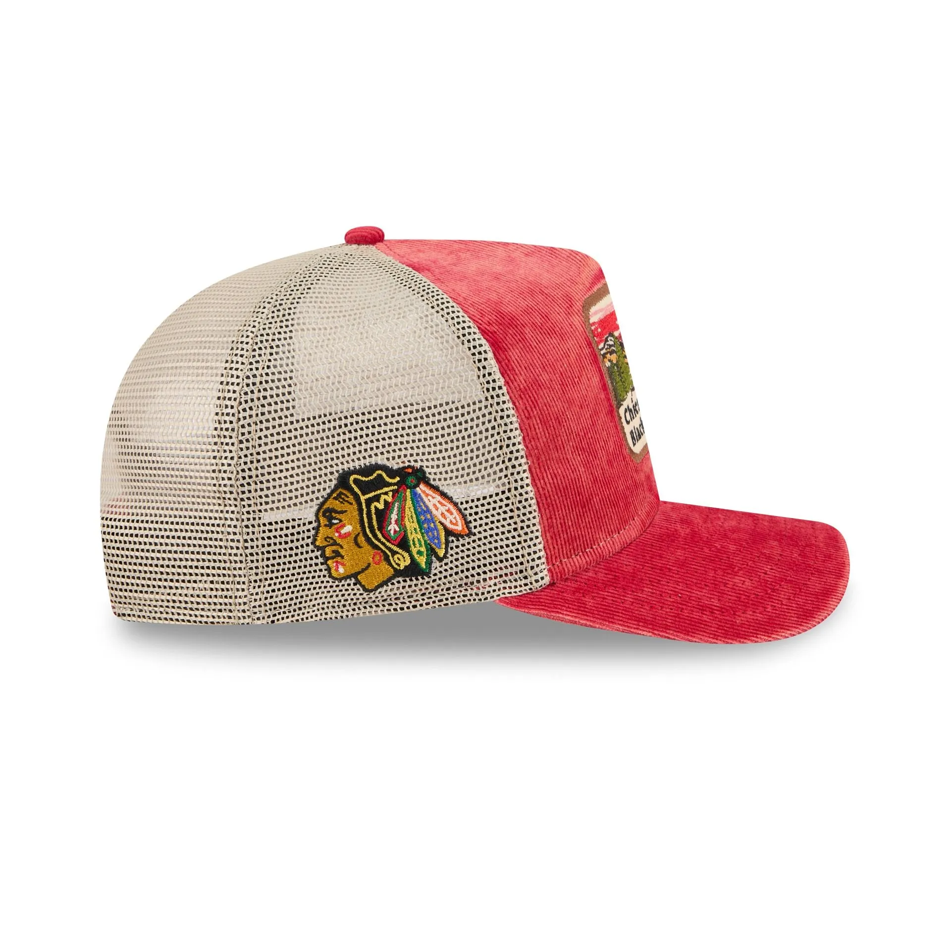 Chicago Blackhawks Vintage Landscape 9FIFTY A-Frame Trucker Hat sold by New Era product image thumbnail 4