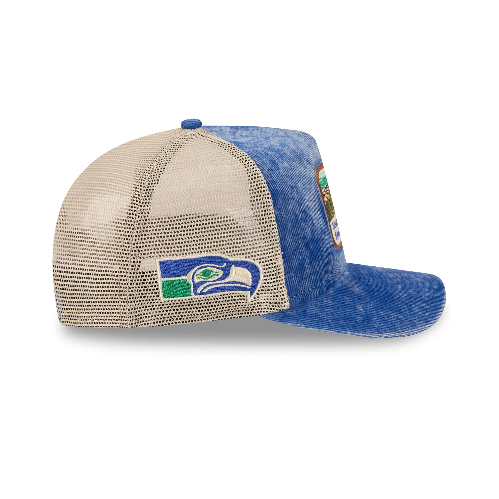 Seattle Seahawks Vintage Landscape 9FIFTY A-Frame Trucker Hat sold by New Era product image thumbnail 4