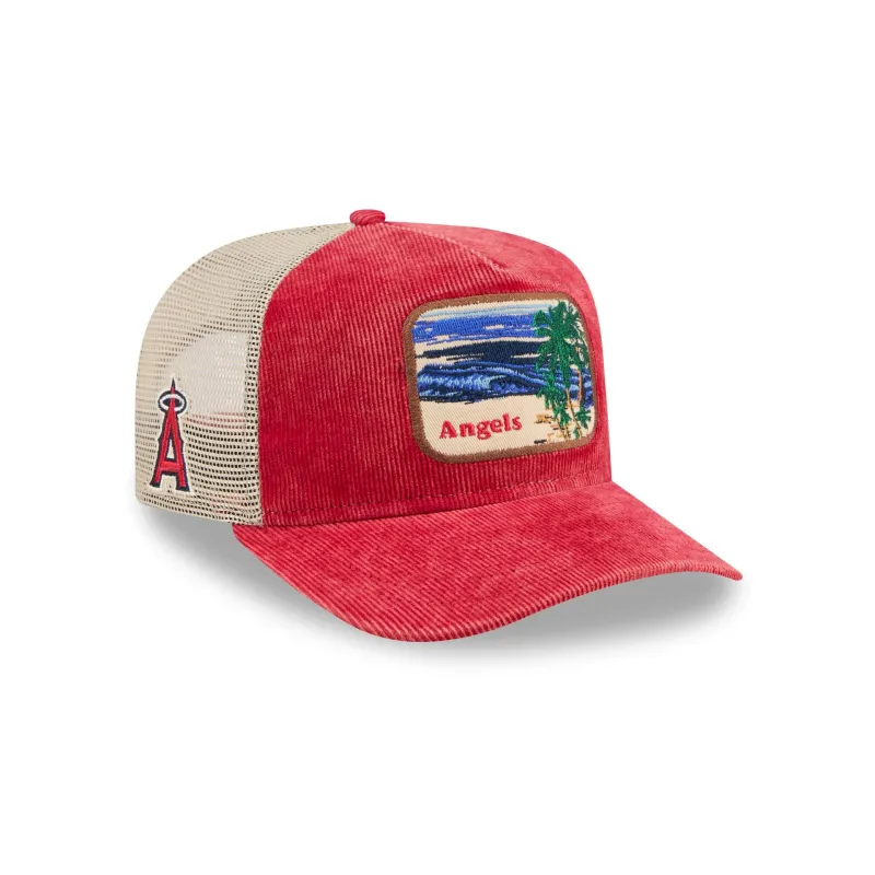 Los Angeles Angels Vintage Landscape 9FIFTY A-Frame Trucker Hat sold by New Era