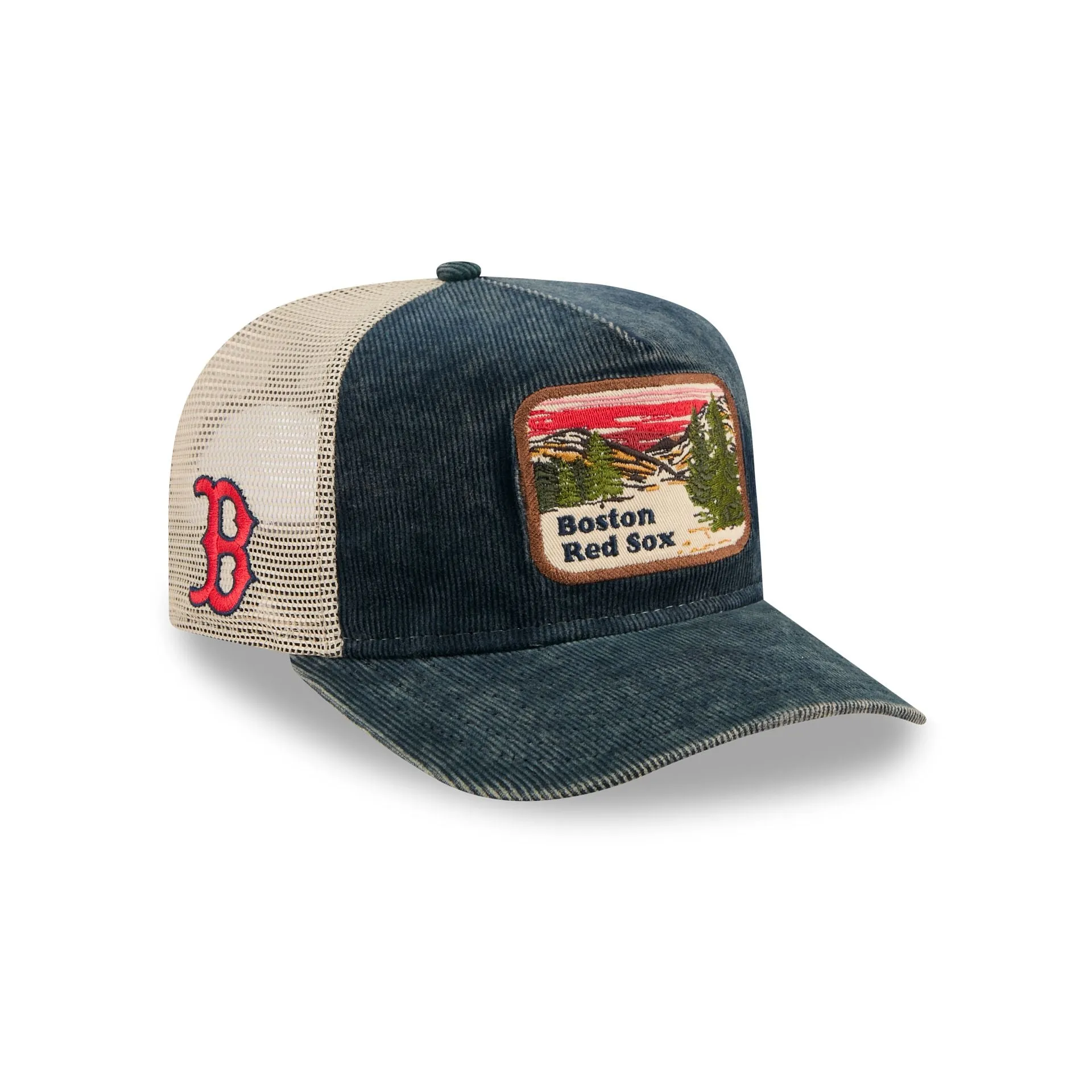 Boston Red Sox Vintage Landscape 9FIFTY A-Frame Trucker Hat sold by New Era