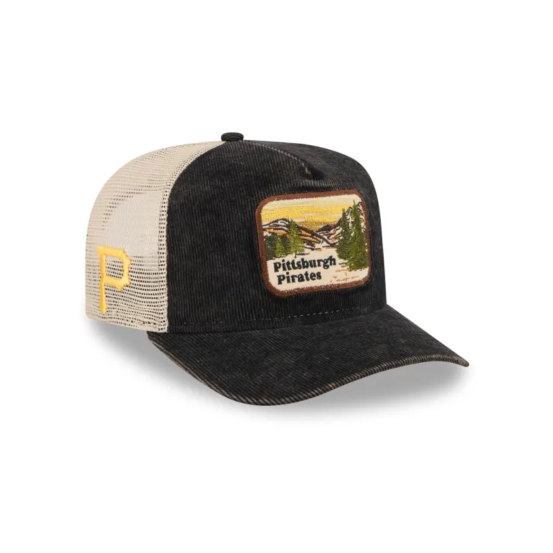 Pittsburgh Pirates Vintage Landscape 9FIFTY A-Frame Trucker Hat sold by New Era