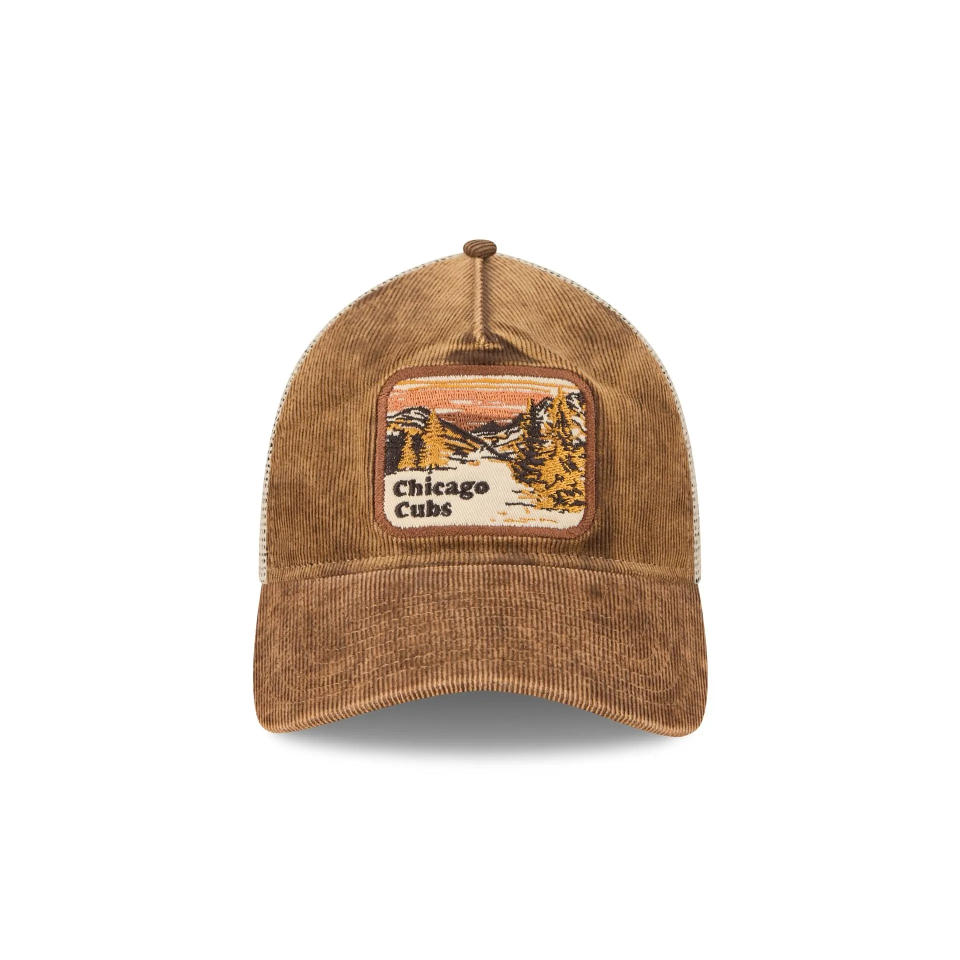Chicago Cubs Vintage Landscape Brown 9TWENTY A-Frame Trucker Hat sold by New Era product image thumbnail 2